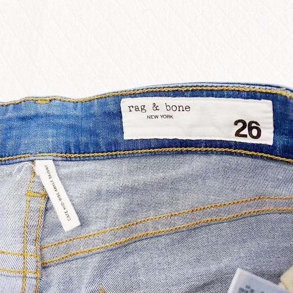 Rag & Bone Cate Mid-Rise Ankle Skinny Denim Jeans SZ6 - Picture 2 of 10